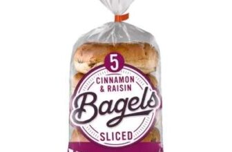 Warburtons 5 Cinnamon & Raisin Bagels x 3