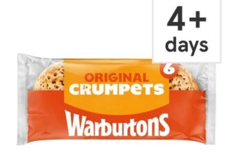 Warburtons Crumpets 6 Pac
