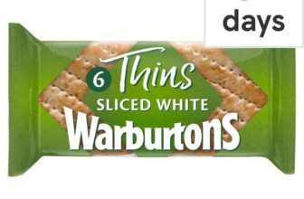 Warburtons White Sandwich Bread Thins 6 Pack / Brown (Clubcard Price)