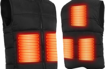 Warm Storm Heated Vest for Men Women-5 Heating Zones, 3 Temperature Levels (77F-131F), 10000mAh Battery Included, Water Resistant, Size Adjustable Lightweight Vest for Hiking Camping Cycling