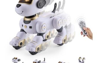 Warmiehomy Robot Puppy Toy, 17 Functions, Voice Remote