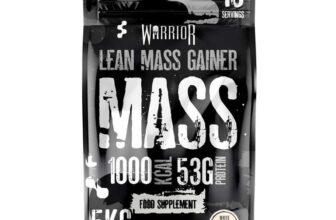 Warrior Mass Protein Powder 5.04kg Serious Mass Gainer High Calorie, Weight Gain Supplement 61g of Protein, 18 Servings, 1000