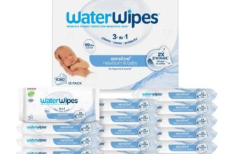 WaterWipes Sensitive Newborn & Baby Wipes, 1080 Count (18 Packs) S&S £30.58