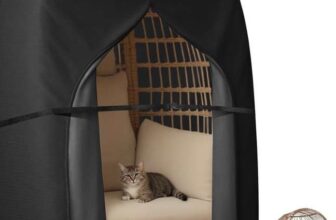 Waterproof Double Egg Chair Cover, Heavy Duty 420D Oxford Fabric with Zip, UV & Dust Resistant Outdoor Furniture Protection