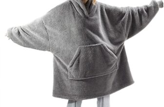 Wearable Blanket Hoodie for Adult, Oversized Blanket Hoodie with Pocket