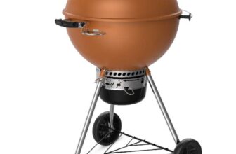 Weber Master-Touch GBS Burnt Orange/Ocean Blue/Smoke or Slate With Hinged Stainless Steel GBS Grates C-5755 Charcoal Grill 57cm