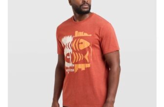 Weird Fish Mens Double Fish Graphic T-Shirt