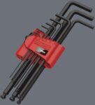 Wera 950 PKL/9 BM N Hex-Plus Ball-end BlackLaser L-key set, 9pc, 05022086001