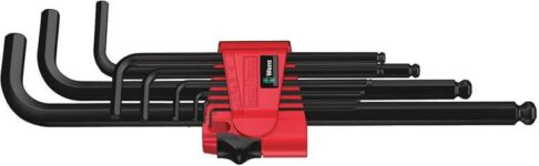 Wera 950/9 BM BlackLaser L-key Set, metric, 1.5-10mm, 9pc, 05073596001