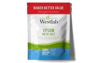 Westlab Epsom Salt 2kg Resealable Pouch, Unscented