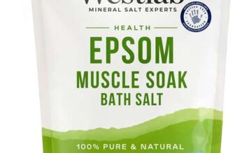 Westlab – Reviving Epsom Bath Salt – 1kg Resealable Pouch – 100% Natural, Pure & Unscented Mineral Salts