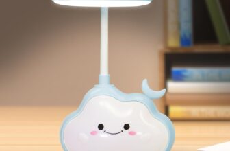 Wetry Kids Night Light Rechargeable Cloud LED Desk Lamp for Childrens Bedroom, Baby Nursery Lighting, Multicolour Changing, Rechargeable (Blue Moon)