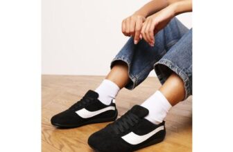 Wheres That from Ulani Black Low-Top Lace-up Trainer