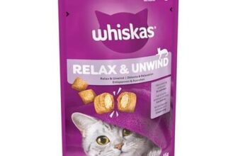 Whiskas Relax and Unwind Cat Treats, Chicken Filling, 8x45g