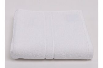 White Embroidered Logo Hand Towel 50x90cm