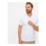 White Pique Polo Shirt XXXXLtuc144465456