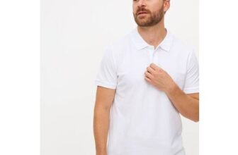 White Pique Polo Shirt XXXXLtuc144465456