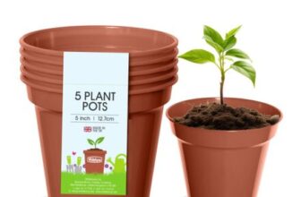 Whitefurze 12.7cm Garden Pot Terracotta Pack of 5