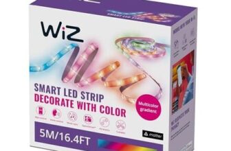 WiZ RGBIC LED Strip Light, 5m, Wi-Fi, Voice/App Control