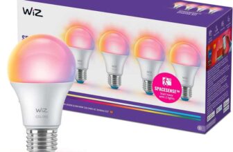 WiZ Smart LED A60 Bulb, Full Color and Tunable White, E27 Base, 60W Equivalent