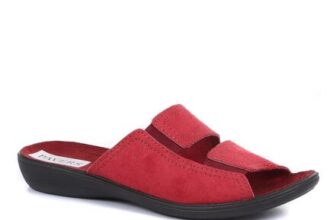 Wide Fit Mule Slippers – Plum Size 3 Only