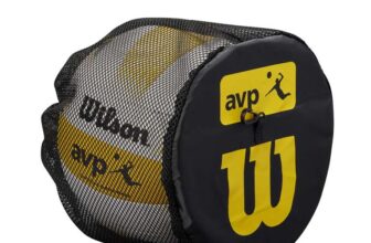 Wilson Ball Bag Volleyball AVP, Ball net for 1 Volleyball, with 2 Clips for Stable and Secure Hold, Breathable mesh Design