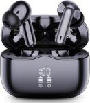Wireless Earbuds, 2026 Bluetooth 5.4 Headphones in Ear with 4 ENC Noise Cancelling Mic, Wireless Earphones with HiFi Stereo, 40H Playtime, LED Display, Bluetooth Earbuds IP7 Waterproof, Light, USB-C