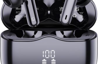 Wireless Earbuds, 2026 Bluetooth 5.4 Headphones in Ear with 4 ENC Noise Cancelling Mic, Wireless Earphones with HiFi Stereo, 40H Playtime, LED Display, Bluetooth Earbuds IP7 Waterproof, Light, USB-C