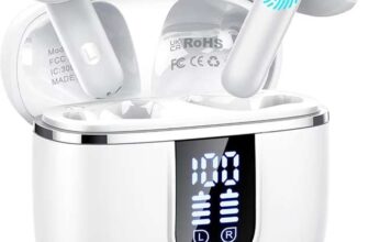 Wireless Earbuds, Bluetooth 5.4 Headphones In Ear with 4 ENC Noise Cancelling Led Display – Sold By Top Home Supply LTD / FBA