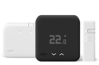 Wireless Smart Thermostat Starter Kit V3 with Hot Water Control – Black Edition