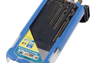 Wolfcraft Metal Drill Bit Set, HSS Co, Ground, 6 Pcs. I 7118000 I For drilling into extremely tough and hard materials