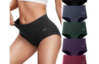 Womens Knickers Ladies High Waisted Pack 5