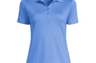 Womens Short Sleeve Supima Polo Shirt – Blue or Red (Limited Sizes)