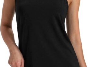 Womens Split Back Gym Vest – Mesh Racerback Yoga Tank Top, Quick Dry Sleeveless Athletic Shirt for Running and Fitness