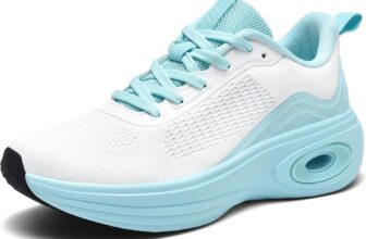 Womens Trainers Lightweight Running Shoes Ladies Mesh Breathable Cushioned Walking Sneakers for Athletic Sports Tennis Jogging Gym Outdoor