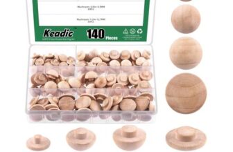 Wood Hole Plugs Set, 140 Pcs, 4 Sizes