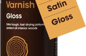 Wood Varnish – 500ml – Fast Drying, Clear Varnish – Low Odour, Water-Based