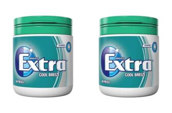 Wrigleys Extra Chewing Gum Bottle Sugar Free, Cool Breeze Flavour, 60 Pieces (Pack of 2) (S&S £2.83)