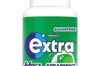 Wrigleys Extra Spearmint Bottle 60 Pieces (S&S £1.88)