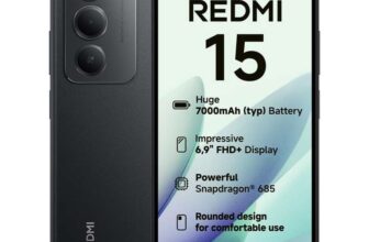 XIAOMI Redmi 15 Smartphone 6/128GB 6.9 FHD 144Hz Dot Display SD 685 50MP AI dual camera 7000mAh Black/ Purple