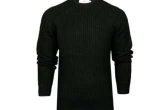 Xact Mens Chunky Fisherman Knit Jumper