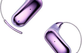 Xmenha Over Open Ear Earbuds Wireless Bluetooth Open Ear Headphones Bone Air Conduction Earbuds That Dont go in Your Ear with Over-Ear Hooks Running Headphones