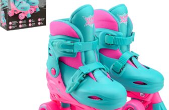 Xootz Kids Quad Skates, Beginner Adjustable Roller Skates