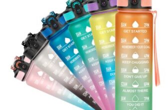 YC Kitchen 1 Litre Motivational Water Bottle with Time Marker