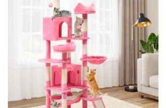 YITAHOME 190 Cm Cat Tree with 8 Scratching Posts Pink