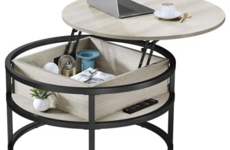 YITAHOME Round Lift Top Coffee Table