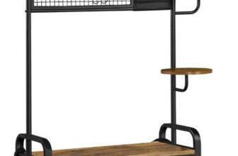 Yaheetech Coat Stand, Coat Rack & Shoe Rack, Industrial Hall Tree, 10 Removable Hooks – Shipped / Sold by Yaheetech