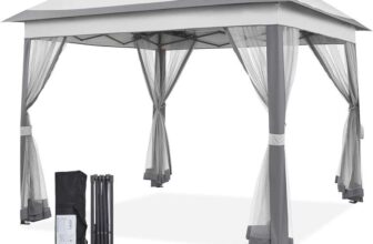 Yaheetech Pop Up Gazebo w/Sides, 3.3×3.3m Outdoor – Shipped / Sold by Yaheetech UK