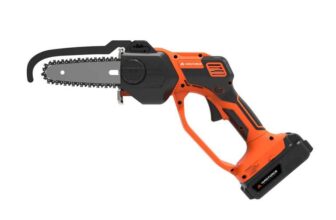 Yard Force 20V 12cm Mini Chainsaw 20V (2Ah) Battery & Charger Bundle – in-store price £47.99/ online £49.99