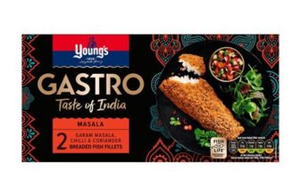 Youngs Gastro 2 Garam Masala, Chilli & Coriander Breaded Fish Fillets 270g